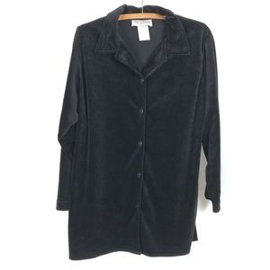 Vintage Diane Von Furstenberg Velvet Tunic Top  OVERSIZED DVF